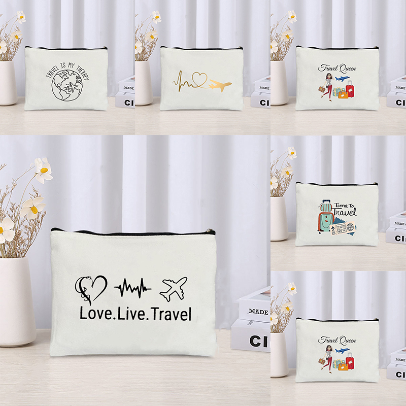 Perfume Queen - Flugzeug Reise Queen Print Kosmetiktasche Aufbewahrung