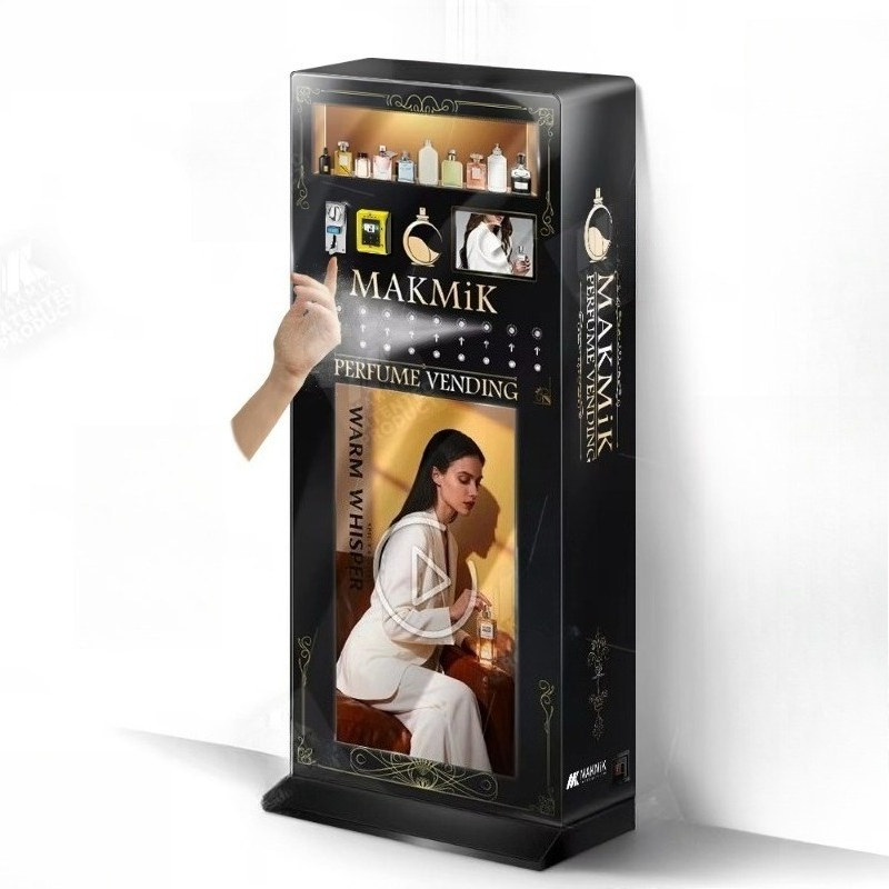 Perfume Fragrance Sale - Parfüm-Verkaufsautomatständer, Luxus-Hotels, Banknoten, Direktvertrieb, 43-Zoll-Werbebildschirm, Duft,