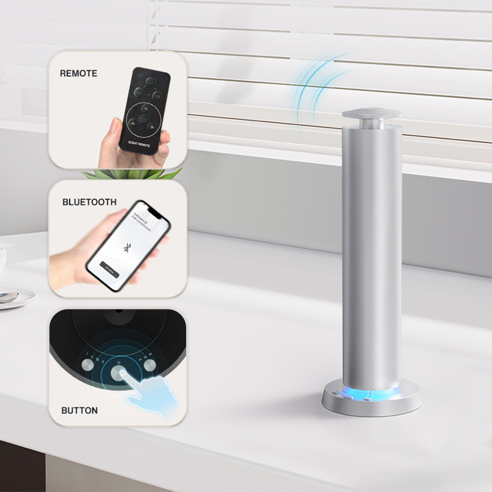 Perfume Fragrance Machine - Bluetooth-Aroma-Diffusor für Zuhause, Batteriebetrieben, Metallgehäuse, Lufterfrischer